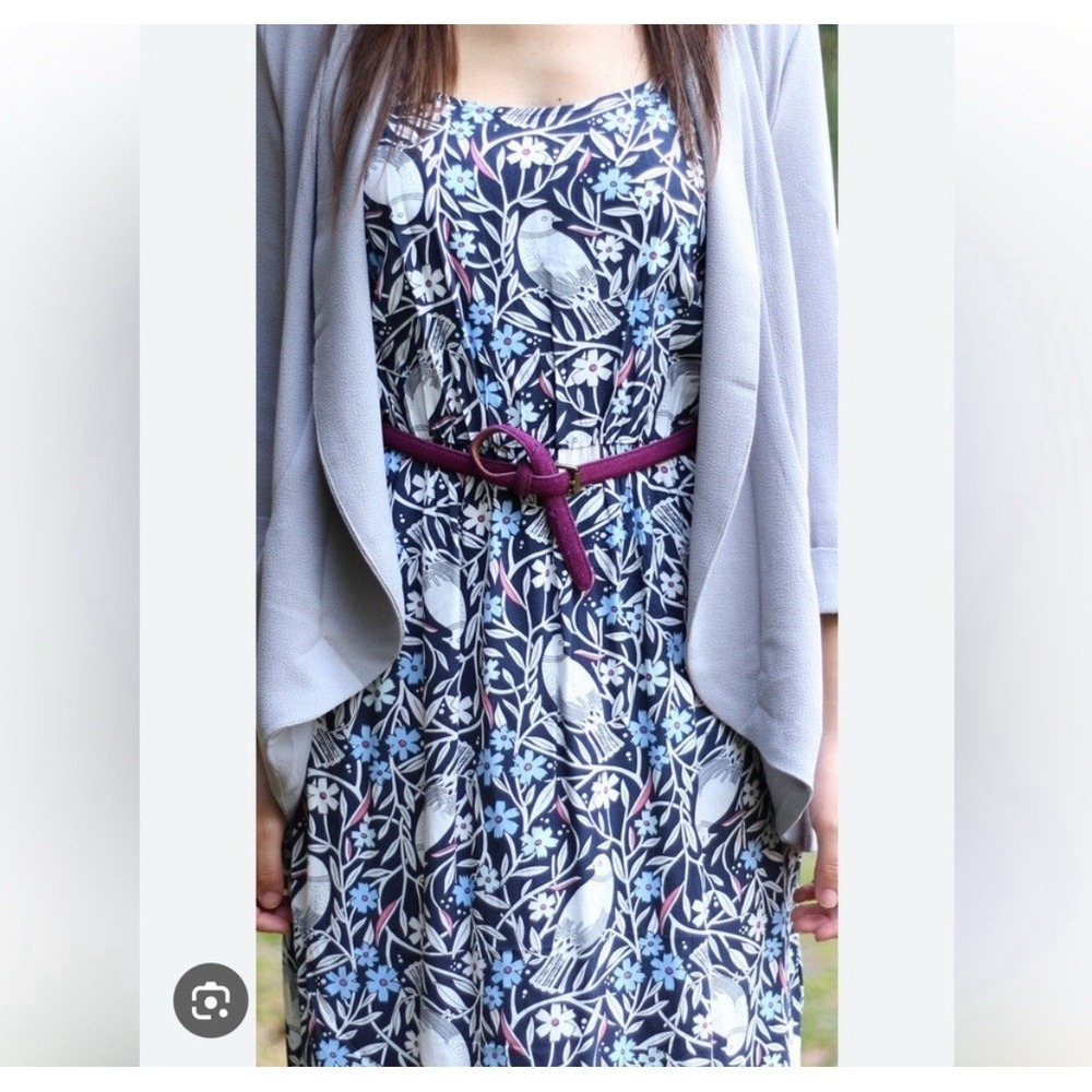Old Navy Women Dress Size Small White Blue Pink Floral